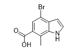 4-溴-7-甲基-1H-吲哚-6-羧酸