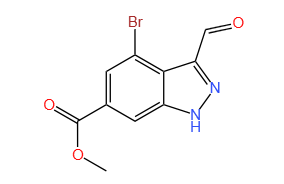 4-溴-3-醛基-1H-吲唑-6-甲酸甲酯