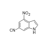 4-硝基-1H-吲哚-6-甲腈
