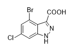 4-溴-6-氯-1H-吲唑-3-羧酸