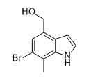 6-溴-7-甲基-1H-吲哚-4-甲醇