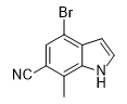 4-溴-7-甲基-1H-吲哚-6-甲腈