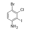 4-溴-3-氯-2-碘苯胺