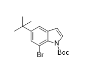 N-Boc 5-叔丁基-7-溴-吲哚