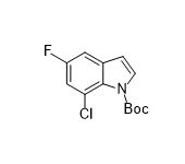 N-Boc 5-氟-7-氯-吲哚