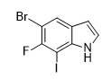 5-溴-6-氟-7-碘-1H-吲哚