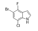 7-氯-5-溴-4-氟-1H-吲哚