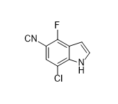 7-氯-4-氟-1H-吲哚-5-甲腈
